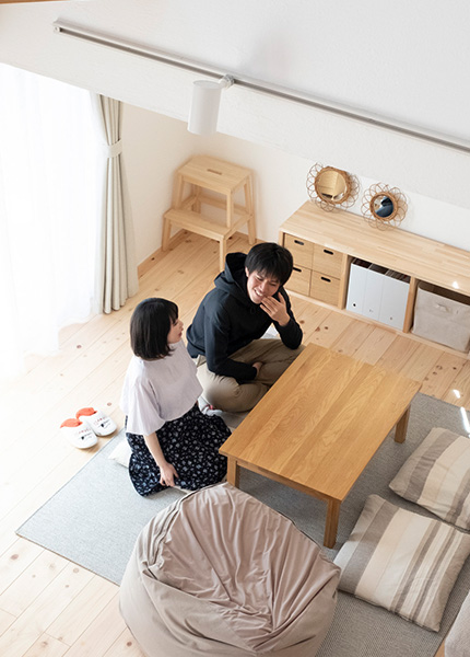【熊谷市】「熊谷の住宅展示場に行き、最初に入った彩ハウスに一目惚れ。体に良い自然素材に惹かれて決断しました。」