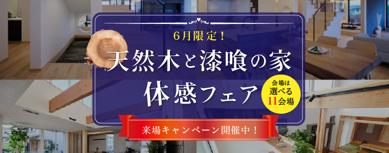 天然木と漆喰の家体感フェア